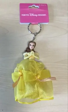 【新品未使用】美女と野獣　ベル　キーチェーン　ディズニーランド