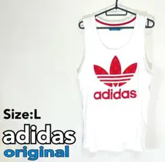 美品 adidas originals タンクトップ ホワイト Lサイズのサムネイル