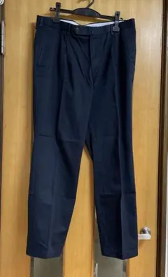 New Yorker メンズ　ワンタックチノパンツ　ネイビー91cmのサムネイル