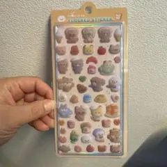 【新品】フロッキーシール ♡動物♡ふわふわ立体