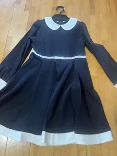 組曲　ネイビー 長袖 ワンピース　130