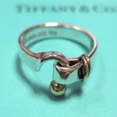 3426 TIFFANY フック＆アイ リング 925 750 K18 8号 3426 TIFFANY フック＆アイ リング 925 750 K18 8号 - メルカリ