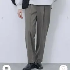 ヘリンボーンストレートパンツ