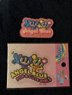 エンジェルブルー　アクリルステッカー　ホログラムクリアステッカー