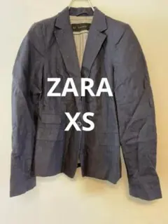 ZARA Basic ザラ テーラードジャケット デニム風 XS レディース