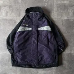 00s Columbia ナイロンジャケット 刺繍ロゴ 紫 L A633