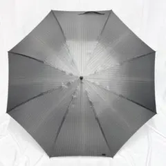 BURBERRY バーバリー 長傘 雨傘 ピンストライプ グレー 灰色