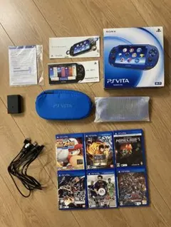 SONY PS Vita 青色 本体 + ゲームソフト6本