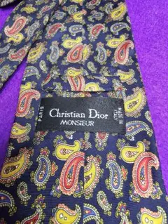 ☆ChristianDior　ネクタイ ペイズリー柄