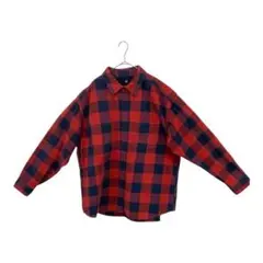 (UNIQLO・ユニクロ) 3L メンズ チェック柄 長袖ポロシャツ