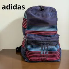 [ 希少！レア！] adidas ボーダー リュック 型番Z06395 通学