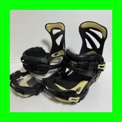 mサイズ　FLUX スノーボードビンディング ブラック/ゴールド