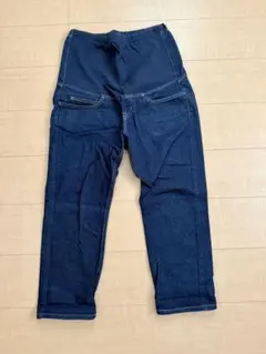 無印良品　マタニティデニム　裾上げ済み　ダークネイビー　低身長さんにおすすめ