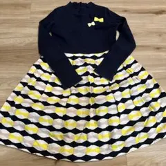 ネイビーリボン付きワンピース