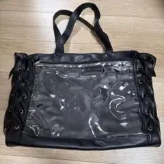 痛バッグ 痛バ WEGO A4 レースアップ 黒 ブラック