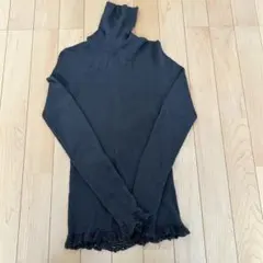 グレータートルネック リブニットMサイズ