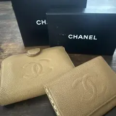 CHANEL 二つ折り財布　がま口　キーケース　2点セット