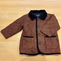 moujonjon キッズ コート 90cm チェック柄