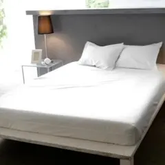 Fab the Home ホワイトボックスシーツ クイーン