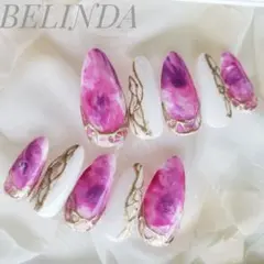 ニュアンス 大理石 アジアン エスニック おしゃれ ネイルチップ タイダイ