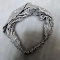 波模様シルバー ヘアバンド