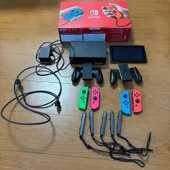 中古　Nintendo Switch本体セット ネオンブルー/ネオンレッド