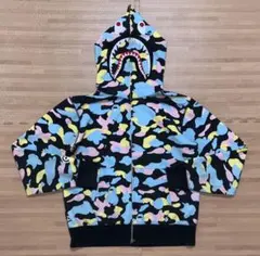 ★激レア★ APE マルチカモ シャークパーカー パーカー M kaws