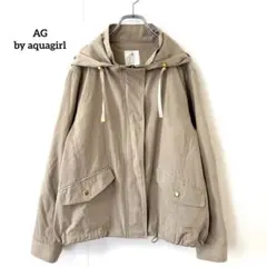 エージーバイアクアガール【M】マウンテンパーカー ベージュ 春秋ブルゾン