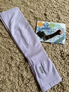 アームカバー 夏 冷感 UPF50+認定済・接触冷感−５℃左右セット・指穴あり