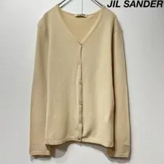 希少 美品 ジルサンダー 上質 カシミヤ Vネック デザイン カーディガンのサムネイル