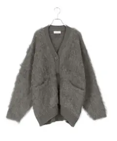 アダムエロペ　ファーニットVネックカーディガン　ADAM ET ROPE b&y