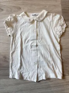 familiar アイボリー襟付きシャツ　100