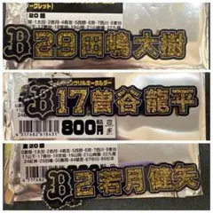 オリックス ネームラメアクリルキーホルダー まとめ売り