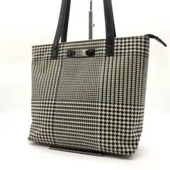 RALPH LAUREN 千鳥格子 トートバッグ 肩掛け 黒白 h1025 - メルカリ