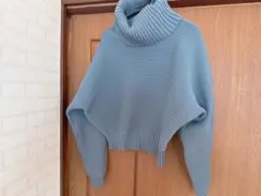 MURUAリブ編み タートルネック セーター