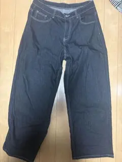 デニム クロップドパンツ ワイドシルエットのサムネイル