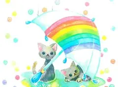 虹色ドロップス(ポストカード２枚組)