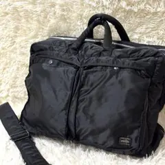 【美品】PORTER ポーター タンカー 2way 2層 ブリーフケース 旅行