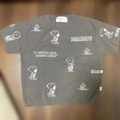 ジェラートピケ　PEANUTS スヌーピー もこもこ　ルームウェア　半袖