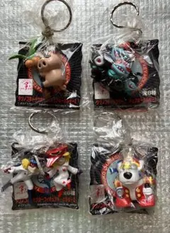 未開封 タツノコキャラクターフィギュアキーホルダー2 ヤッターマン等 4点セット