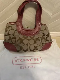 COACH ロゴプリント ハンドバッグ