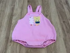 MIKI HOUSE だるまオール ロンパース ピンク