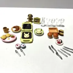 シルバニアファミリー ランチセット　おいしい朝食　ディナーセット　料理セット