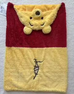 【新品タグ付き】ディズニー プーさん フード付き ブランケット 毛布 なりきり