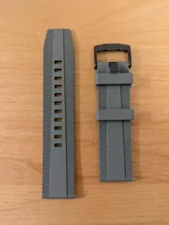 【新品】22mm クイックリリース FKM フッ素ゴム 腕時計バンド グレー