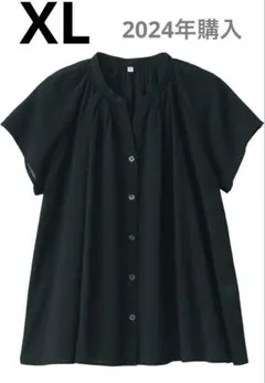 【2024年購入】無印良品　婦人強撚ボイルフレンチスリーブブラウス