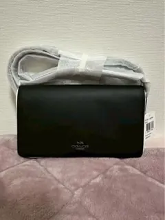 コーチ ショルダーバッグ　クロスボディ ブラック レザー