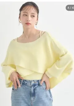 earth music&ecology SET2点クロスニット＋キャミソール