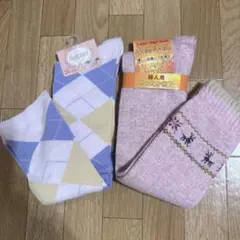ハイソックス　2足組