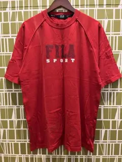 FILA SPORT Tシャツ レッド メンズ